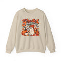 Ghosted by Summer ghost illustration Sweatshirt | autumn leaves, iced coffee