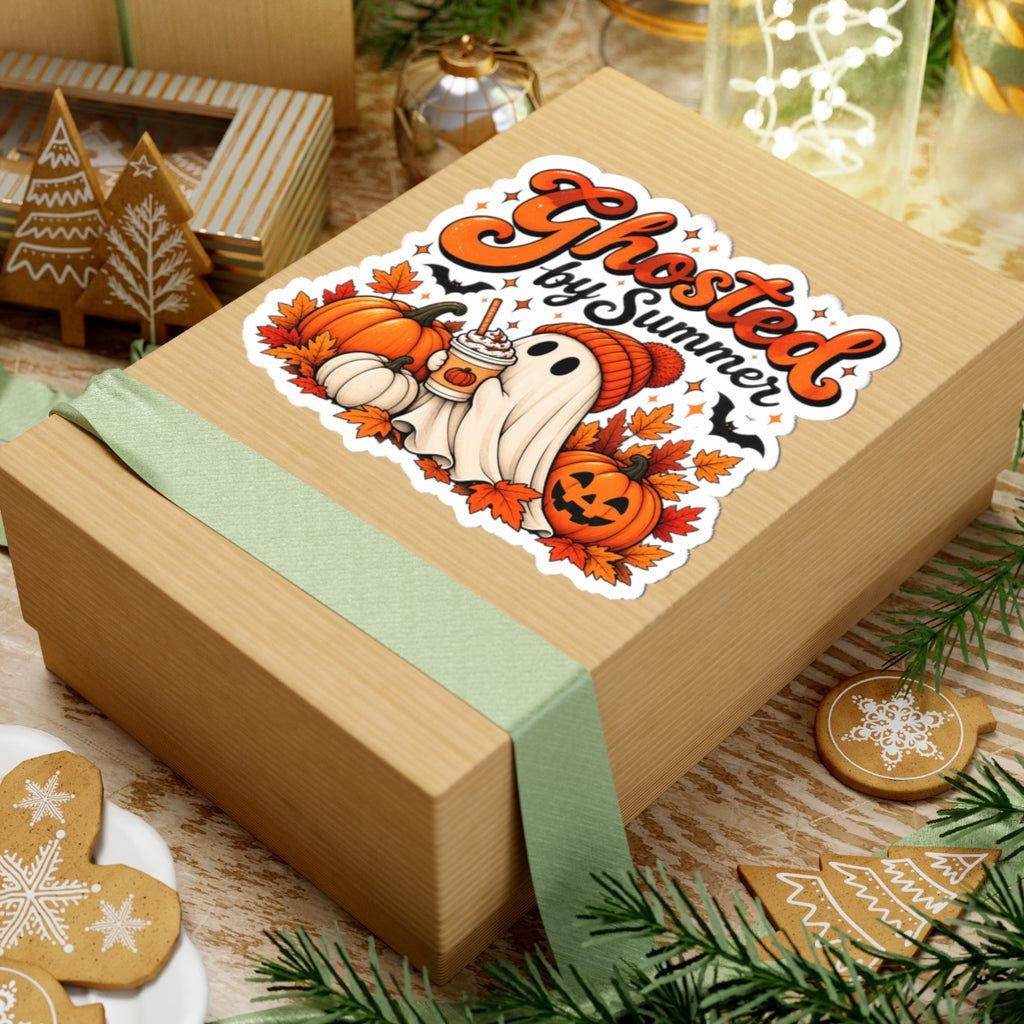 Ghosted by Summer Sticker | Fall Ghost Pumpkin Spice Kiss-Cut Sticker