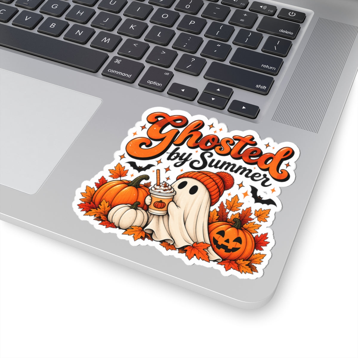 Ghosted by Summer Sticker | Fall Ghost Pumpkin Spice Kiss-Cut Sticker
