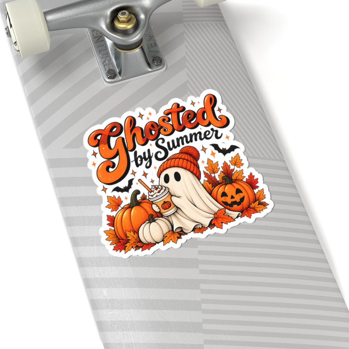Ghosted by Summer Sticker | Fall Ghost Pumpkin Spice Kiss-Cut Sticker