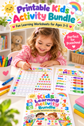 Preschool Learning Activity Bundle | 31 Printable Pages | Ages 3–5