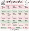 30-Day Home Reset & Cleaning Planner – Printable PDF